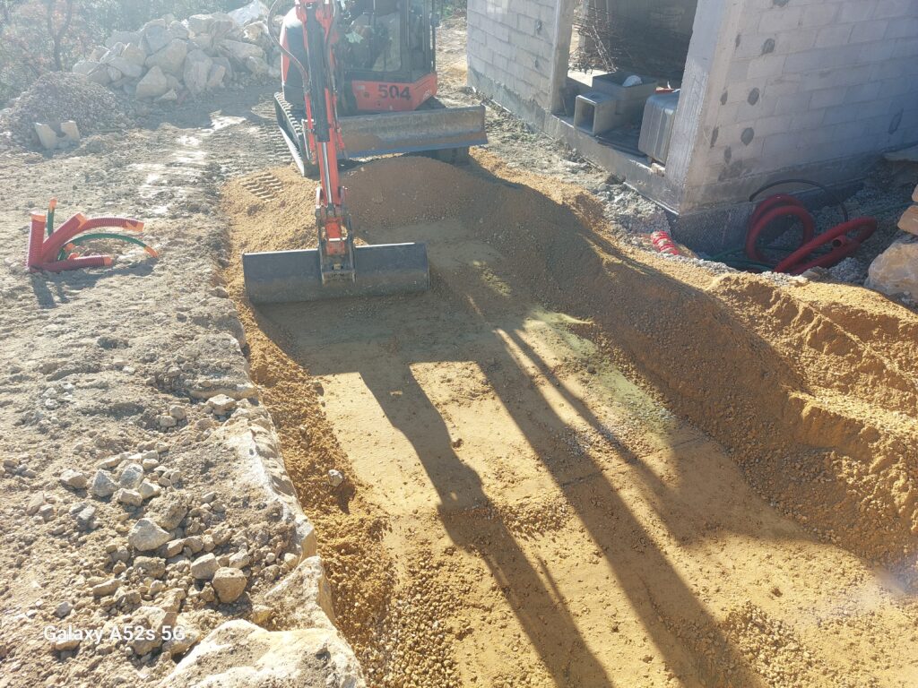 Chantier de terrassement a Draguignan - realisation 14